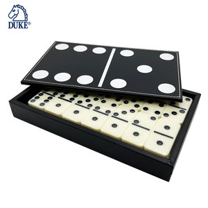 D6 5008 Juego de azulejos de dominó con caja de tapa estilo dominó única para entretenimiento - Product Image 2