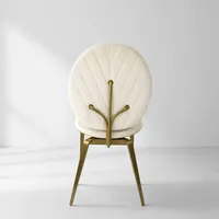 Chaises de salle à manger élégantes en velours avec dossier en or titane, empilables, écologiques, pour mariage, villa, hôtel de luxe, banquet moderne
