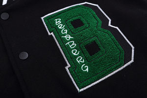 Low MOQ Wholesale Manufacturer High Quality Embroidery <b>Leather</b> Sleeves Custom Logos Letterman Varsity <b>Jackets</b> for Men - Product Image 6