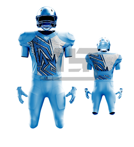 Uniforme de Fútbol Americano Personalizado, Conjunto de Jersey y Pantalones Sublimados, Transpirable, de Secado Rápido, Antibacteriano, Unisex, Manga Corta, para Equipo - Product Image 3