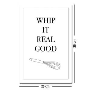 Affiche de chanson Whip It Real Good Kchen, 20 x 30 cm, matériau MDF durable - Product Image 2