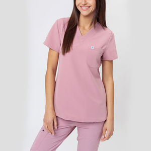 Conjuntos de uniformes de enfermera para mujer con logotipo personalizado uniformes médicos uniformes cuello redondo cremallera - Product Image 2
