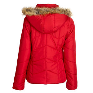 Abrigo cálido de invierno personalizado para mujer al por mayor, chaqueta acolchada con Cuello de piel, chaqueta acolchada transpirable para exteriores para mujer - Product Image 5
