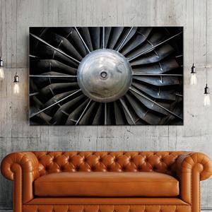 Impression sur toile murale de turbine industrielle moderne, 1P : encadrée - Product Image 1