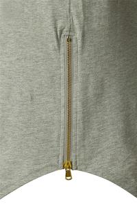 Venta al por mayor extendida camiseta cremallera lateral camiseta en blanco hip hop camisetas en blanco 100% algodón camiseta para hombre Camiseta para hombres - Product Image 6