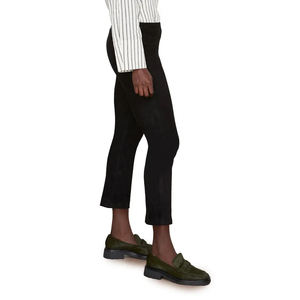 2025 personnalisé PU cuir femmes pantalons Style plat avant mi-coupe respirant conception prix raisonnable Logo personnalisé - Product Image 3