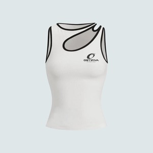 Ostriya Intl Venta al por Mayor Camisetas sin Mangas Personalizadas de Corte Regular, Tejidas, de Poliéster/Algodón, con Estampado por Transferencia de Calor, para Mujer, Casuales - Product Image 5