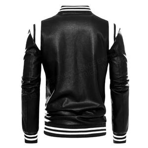 Meilleure qualité hommes moto veste 100% cuir véritable haute qualité toile col montant saison d'hiver-fabriqué au Pakistan - Product Image 5
