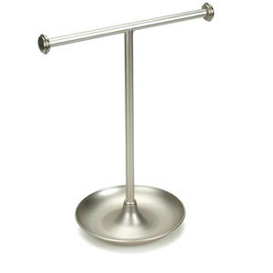 Antique Silver Metal Hand Towel Stand - Product Image 3