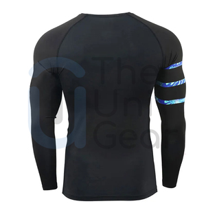 Rash Guard personnalisé de haute qualité pour hommes Gym Fitness Compression T-Shirt avec manches longues Prix bon marché Conception de qualité - Product Image 4