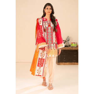 Traje Salwar Kameez de 3 Piezas en Algodón Khaddar Estampado con Dupatta para Festivales, Ropa Étnica, Estilo Pakistaní, Vestido Indio SD-52254 - Product Image 2