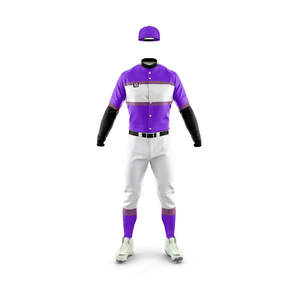 Uniforme de Béisbol al Por Mayor para Adultos, Ligero, Cómodo, de la Mejor Calidad, Uniforme de Béisbol de Color Sólido Hecho en Pakistán - Product Image 5