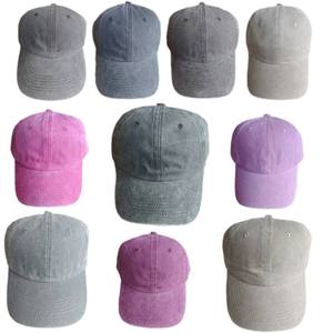 Venta al por mayor de algodón desgastado papá sombrero Vintage cierre ajustable suave sin estructura deportes gorra de béisbol - Product Image 6