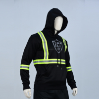 Sudadera de Alta Visibilidad al por Mayor, Ropa de Trabajo de Seguridad con Cinta Reflectante, Duradera y Transpirable para Uso en Exteriores y Construcción
