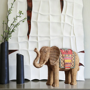 Adornos de ratán de elefante hechos en Vietnam Material ecológico utilizado para decoración del hogar Adornos al por mayor - Product Image 5