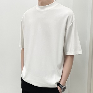 OEM de haute qualité Logo personnalisé dernière conception T-shirt oversize col rond 180GSM pour hommes prix bon marché du Bangladesh - Product Image 3