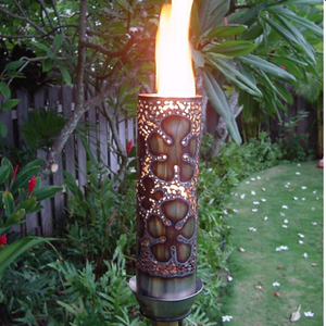 Antorcha de cobre martillado para exteriores, luz decorativa para jardín, diseño único, decoración de patio de lujo. Disponible a precios mayoristas. - Product Image 4