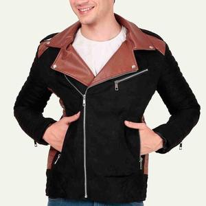 <b>Men's</b> Premium Quality <b>Suede</b> Leather <b>Jacket</b> High Street Style Fashionable Stand Collar for Winter-Online Market Supply - Product Image 1