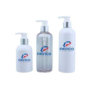 Envases de Plástico PET de 300 ml para Cuidado Cosmético Pavico, Botellas Cilíndricas para Champú y Loción con Logotipo Personalizable, Bomba de 24 mm, Calidad PC - Product Image 3