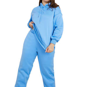 Trajes Deportivos de Alta Calidad para Mujer con Logotipo Personalizado, 100% Algodón, Transpirables, de Felpa, Elegantes, para Gimnasio y Deporte - Product Image 3