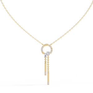 Collar de Oro de 18K con Diamantes Cultivados en Laboratorio para Mujer, Hermosa Pieza de Joyería - Product Image 3