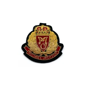 Logo della lettera di abbigliamento personalizzato ricama patch con distintivi ricamati in ferro su tessuto ricamato distintivo del nome dell'uniforme scolastica