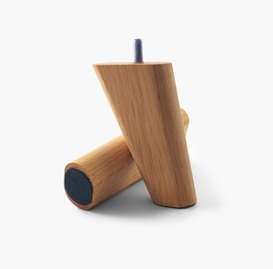 Solid Wood Furniture Legs <b>Casters</b> <b>Wheels</b> Modern Walnut Finish DIY Projects Dining Sofa Cabinet Bed Bedroom Living Room Kitchen - Product Image 4