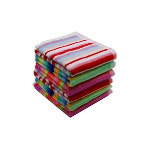 Rayures brodées bio 100% coton lin pas cher nettoyage personnalisé GOTS certificat nettoyage Kitcghen Golf serviettes de couleur unie - Product Image 2