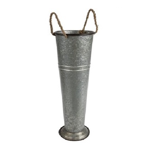 Vase de sol en fer galvanisé avec support pour la décoration de l'entrée du couloir de la maison Vase au prix le plus bas Seau à fleurs de style américain - Product Image 3