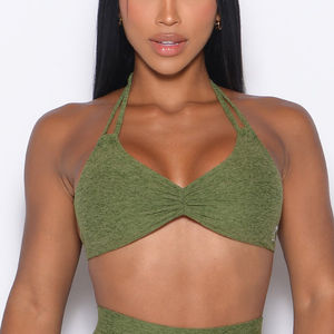 Soutien-gorge de sport respirant de qualité supérieure pour femme grande taille, avec bretelles réglables au dos, soutien-gorge incurvé sous le buste, maintien élevé, écologique, fermeture avant - Product Image 1