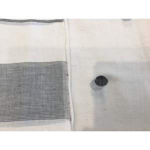 Bufanda Larga de Algodón Jamdani con Diseño de Estampado CHARCOAL SPOT - Product Image 1