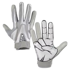 Gants de football américain en cuir confortables STURDY GRIP WEARS, design personnalisé, paume en silicone adhérent, gants de gardien de but, vente en gros, 20 - Product Image 1