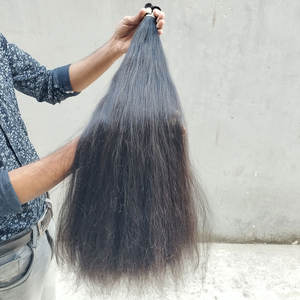 Échantillon gratuit de cheveux vierges en vrac super naturels Remy à double tirage cheveux doux et brillants - Product Image 4