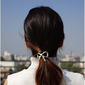 โบว์สำหรับมัดผมสไตล์วินเทจสำหรับงานปาร์ตี้ ยางรัดผม เครื่องประดับผม - Product Image 3
