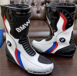 Chaussures de moto en cuir véritable Classic Fashion Staple Durability Timeless Stylish Biker Racer Motoshoe Chaussures d'équitation confortables - Product Image 2