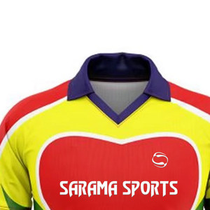 El mejor equipo de Cricket barato 100% poliéster logotipo personalizado completo sublimado de secado rápido deportes Jersey Polos - Product Image 2