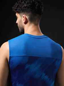 Camiseta sin Mangas Ajustada para Hombre, Diseño 3D, Tejido de Punto, Algodón, Ropa Deportiva de Alta Calidad, MOQ Bajo, Logotipo Personalizado para Gimnasio - Product Image 4