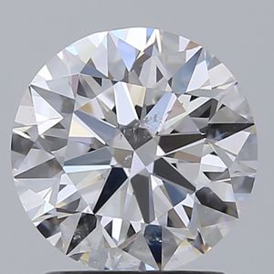 1.5 Carat Diamant D Blanc Fantaisie Couleur SI1 Clarté Excellente Diamant Rond Fabrication de Bijoux Synthétique (Lab Grown) Diamant HPHT - Product Image 1