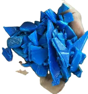 Balles bleues de tambour de HDPE de ferraille, rebroyages bleus de HDPE, déchets de HDPE de tambour de balles en plastique/vrac en Allemagne