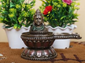 Polyresin Shivling For Home Temple Bronze Shiva Statue Shivling For Shiva Puja <b>Copper</b> Finish Shiva Statue Shiva Idol - Product Image 4