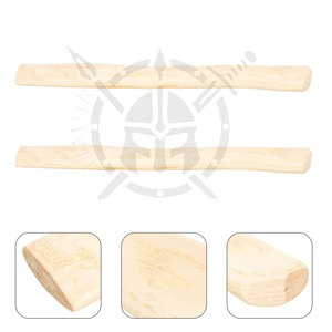 Hacha Industrial Angoily de Doble Hoja con Mango de Madera de Palisandro, Juego de 4 Cuchillas de Repuesto de Acero Inoxidable con Logotipo Personalizado para Camping - Product Image 2