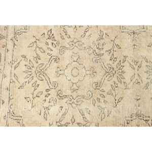 Alfombra Vintage de 3.8x6.9 pies, Alfombra Persa Turca de Lana Gris - Product Image 5