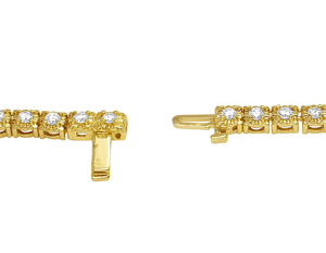 Cadena de tenis de oro sólido de 10K personalizable con diamantes cultivados en laboratorio diseñados para hombres y mujeres colección de joyas de lujo - Product Image 2