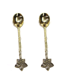 Cuchara de latón de diseño antiguo para vajilla de restaurante decorar la mejor cuchara de color dorado a un costo asequible - Product Image 2