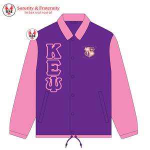 Top Selling Sorority Custom design windbreaker line <b>coaches</b> jackets kapa epsilon psi Sororities Winter <b>Coach</b> Jacket - Product Image 4