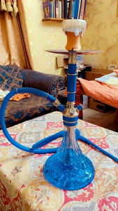 Narguilé indien turc Shisha pipe à eau narguilé salon fumer pipe tabac tyle turc fabriqué en inde - Product Image 2