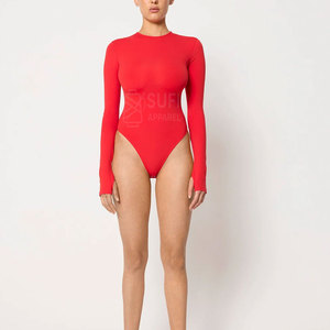 ชุดบอดี้สูทผู้หญิงแบบลำลองสำหรับฤดูใบไม้ผลิและฤดูหนาว ผ้าเนื้อนุ่ม ยืดหยุ่น ระบายอากาศได้ดี แห้งเร็ว ดีไซน์หรูหราทันสมัย ชุดแบบชิ้นเดียว สวมใส่สบาย - Product Image 3