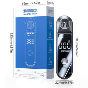 Testeur d'alcool portable rechargeable haute précision sans contact avec écran LCD, éthylotest, homologation CE Rohs - Product Image 1