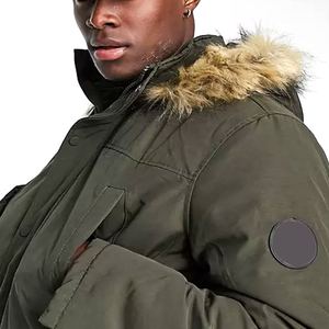 High Quality Men's Parka <b>Jacket</b> OEM Custom Logo Padded <b>Thick</b> Waterproof Hooded Outdoor Fashion Wear Warm Casual Winter <b>Jacket</b> - Product Image 2