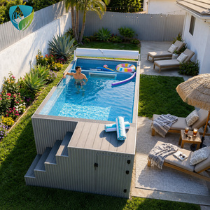 <span class=keywords><strong>Piscine</strong></span> hors sol en PRV personnalisable pour la maison, fournisseur de piscines en fibre de verre de grande taille <span class=keywords><strong>avec</strong></span> fenêtre, <span class=keywords><strong>piscine</strong></span> conteneurisée de 20 pieds <span class=keywords><strong>et</strong></span> 40 pieds pour habitation - Product Image 2